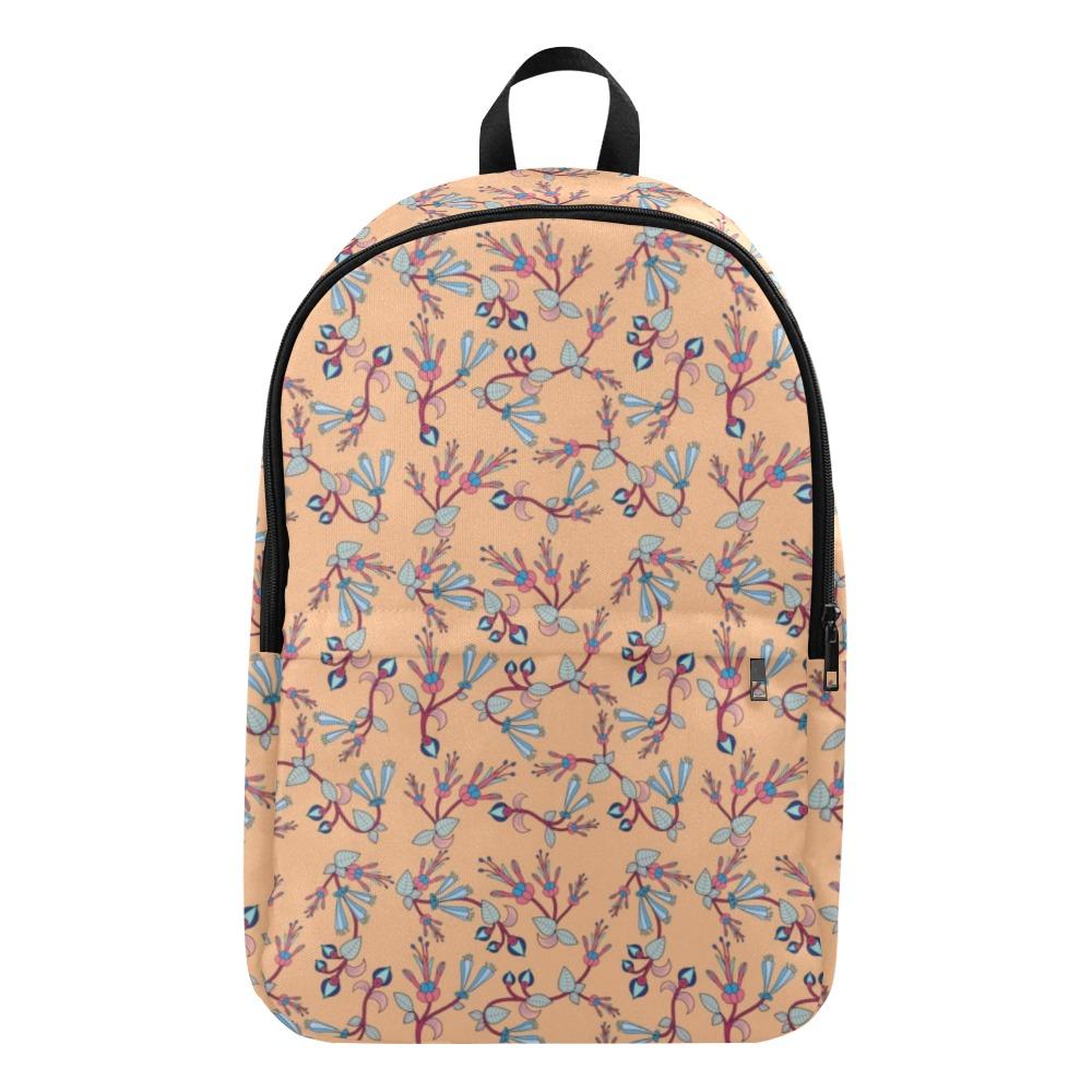 Swift Floral Peache Fabric Backpack for Adult (Model 1659) Casual Backpack for Adult (1659) e-joyer