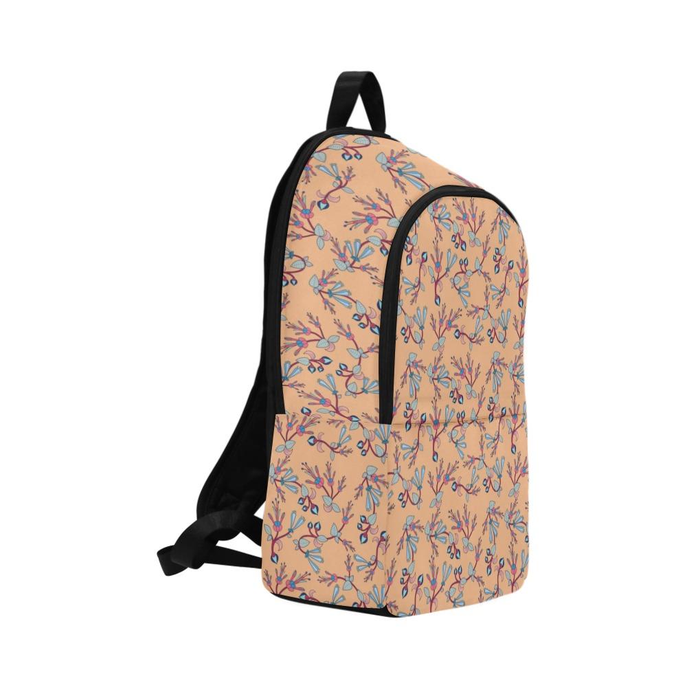 Swift Floral Peache Fabric Backpack for Adult (Model 1659) Casual Backpack for Adult (1659) e-joyer