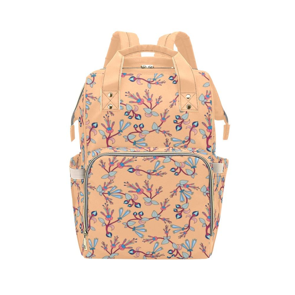 Swift Floral Peache Multi-Function Diaper Backpack/Diaper Bag (Model 1688) bag e-joyer