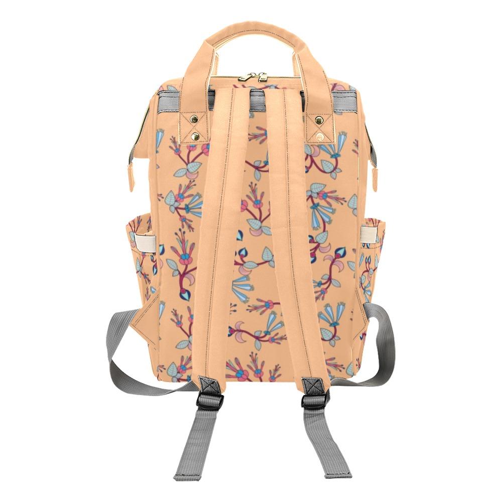 Swift Floral Peache Multi-Function Diaper Backpack/Diaper Bag (Model 1688) bag e-joyer