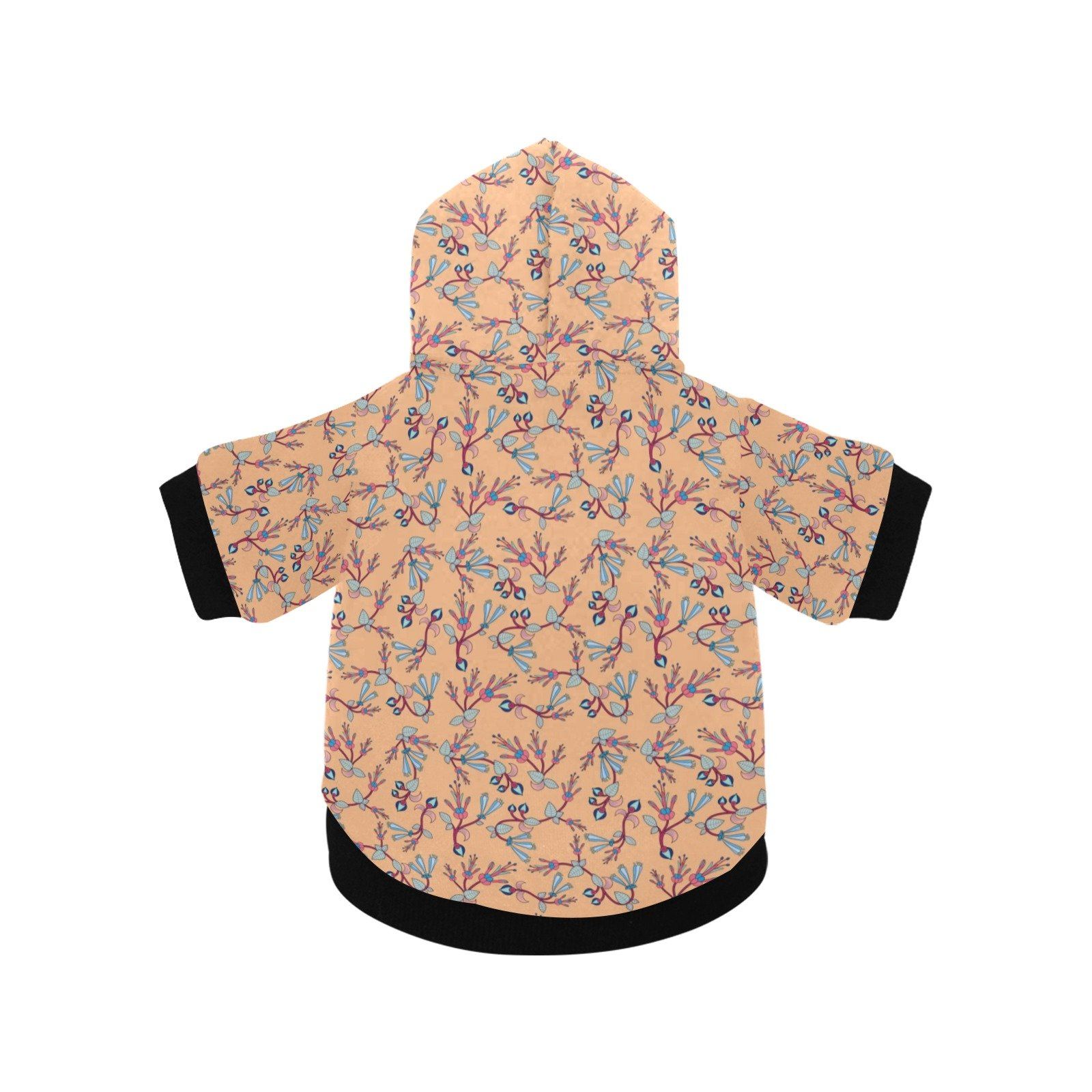 Swift Floral Peache Pet Dog Hoodie Pet Dog Hoodie e-joyer