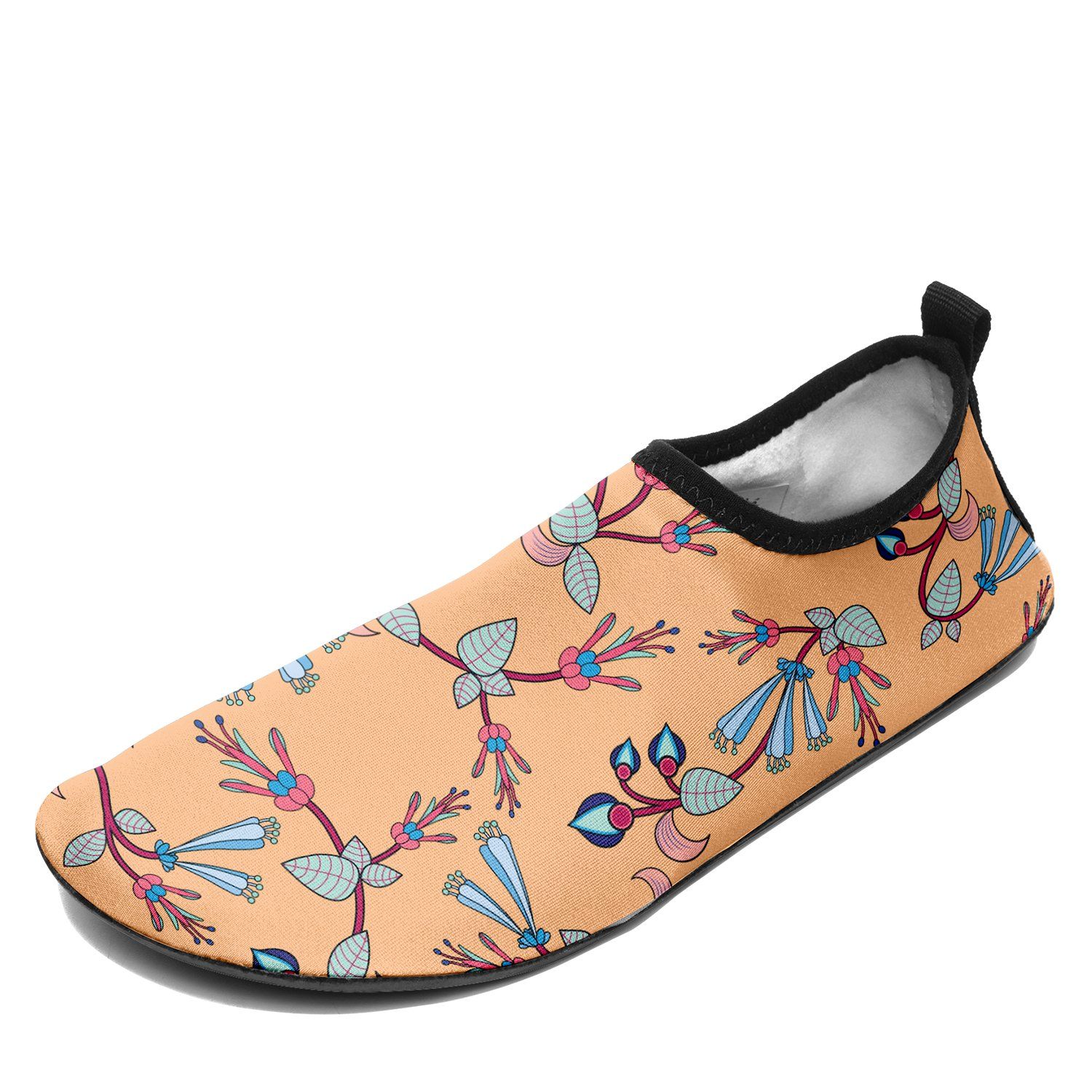 Swift Floral Peache Sockamoccs Slip On Shoes Herman