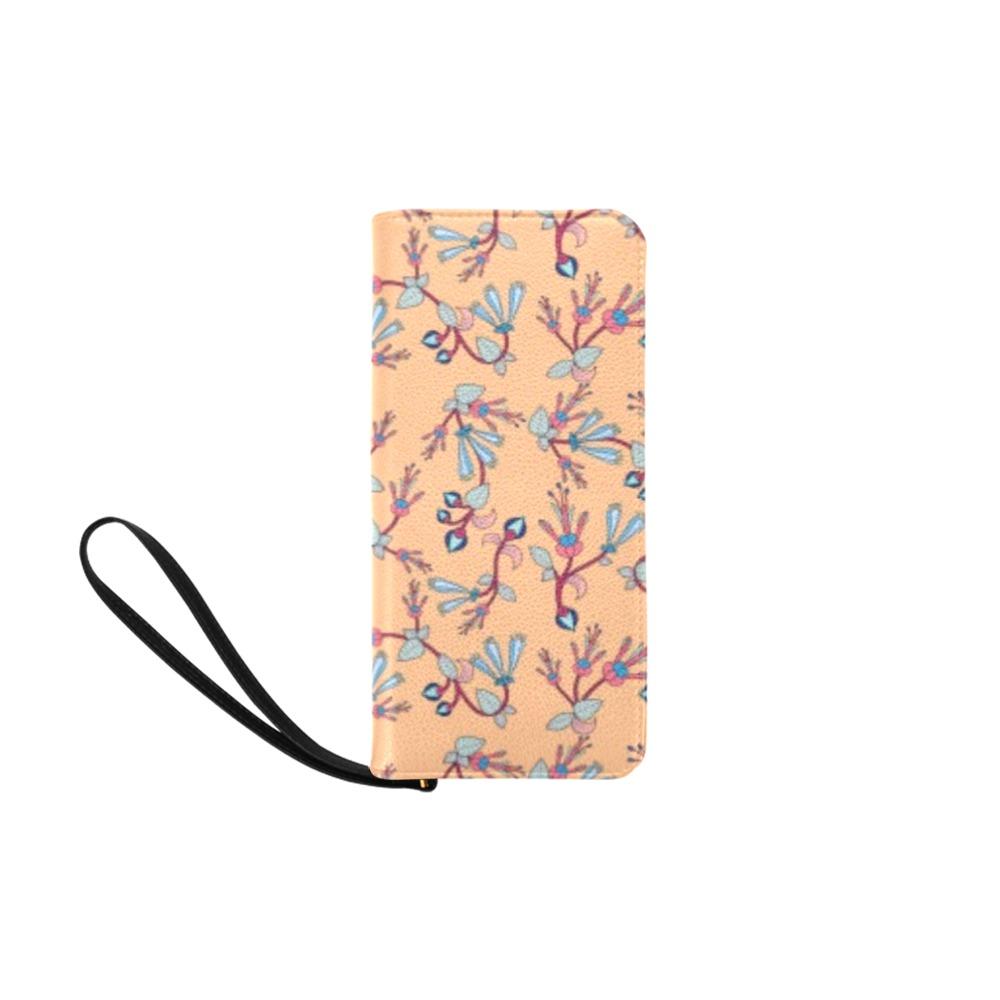 Swift Floral Peache Women's Clutch Purse (Model 1637) Women's Clutch Purse (1637) e-joyer