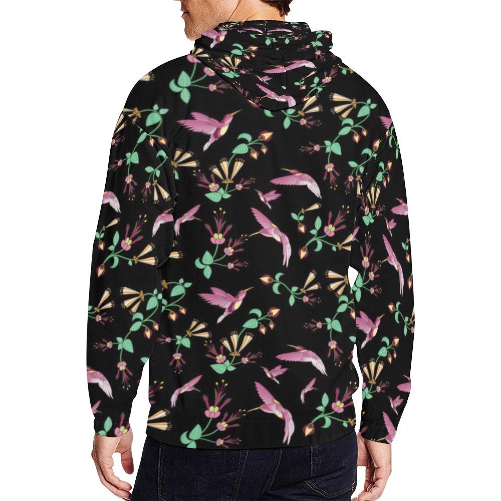 Swift Noir All Over Print Full Zip Hoodie for Men (Model H14) All Over Print Full Zip Hoodie for Men (H14) e-joyer