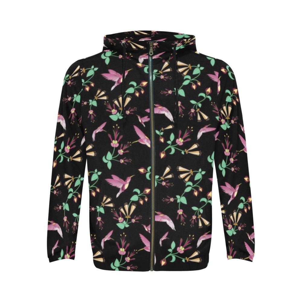 Swift Noir All Over Print Full Zip Hoodie for Men (Model H14) All Over Print Full Zip Hoodie for Men (H14) e-joyer