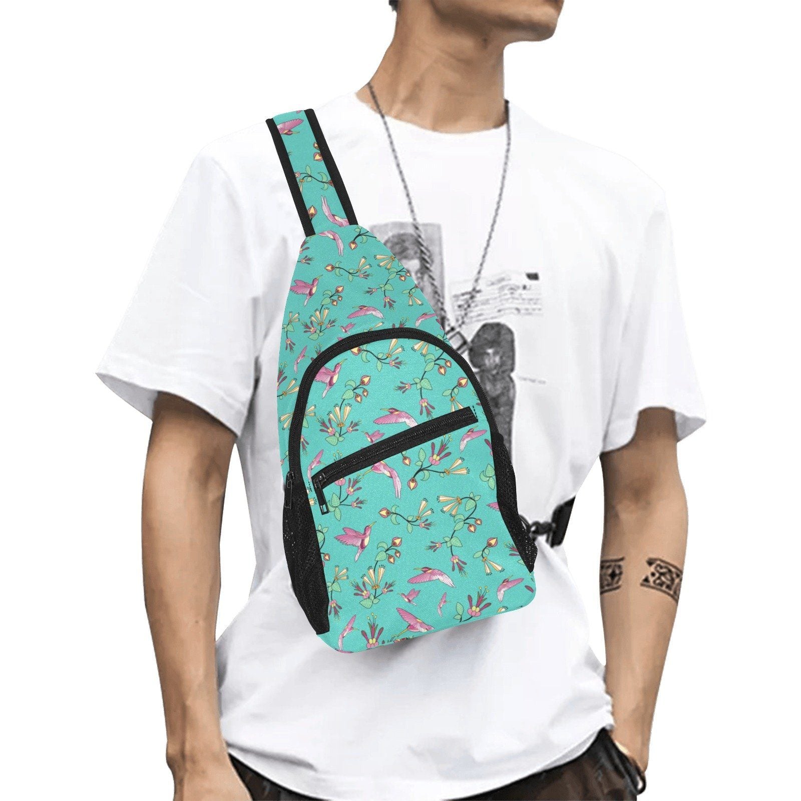 Swift Pastel All Over Print Chest Bag (Model 1719) All Over Print Chest Bag (1719) e-joyer 