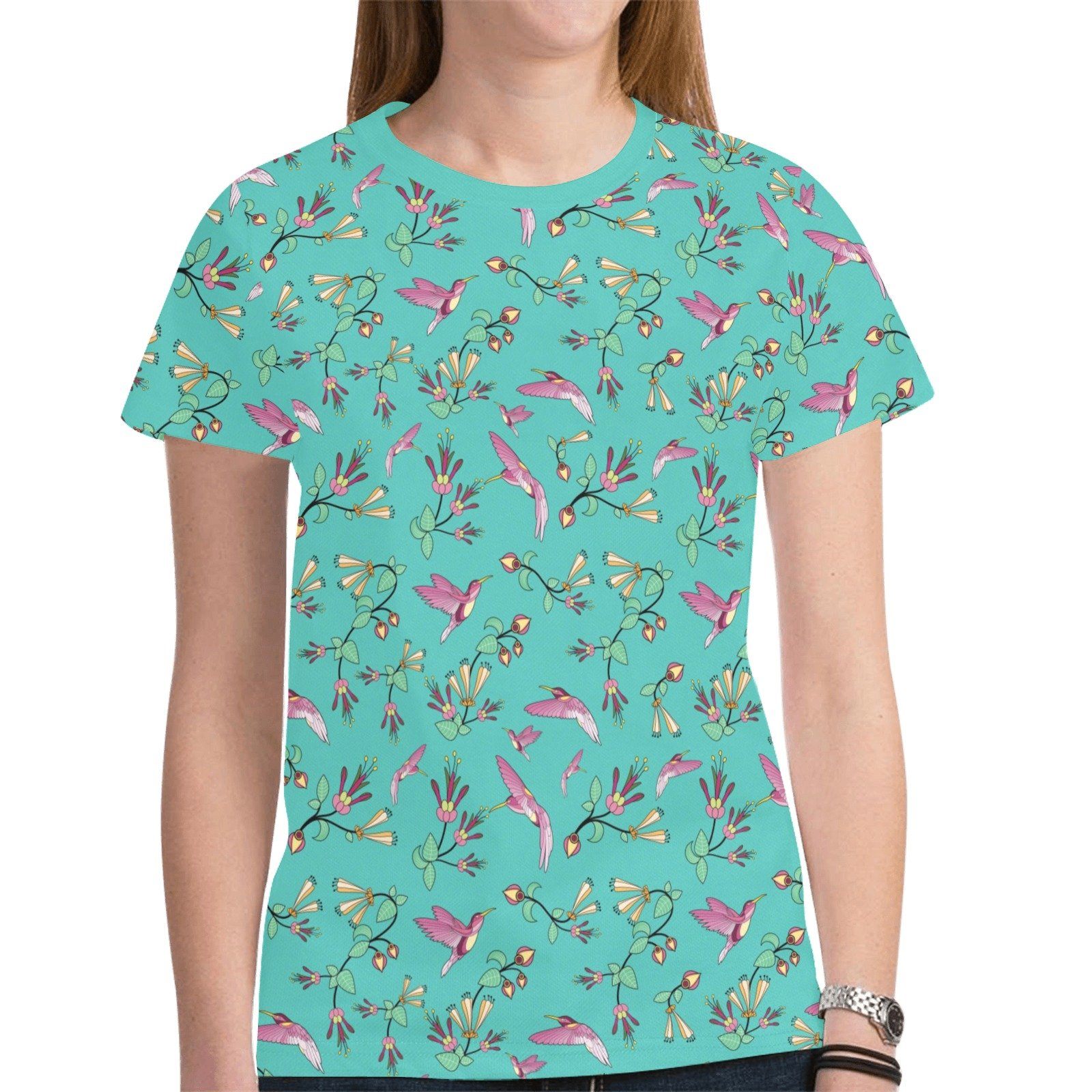Swift Pastel New All Over Print T-shirt for Women (Model T45) tshirt e-joyer
