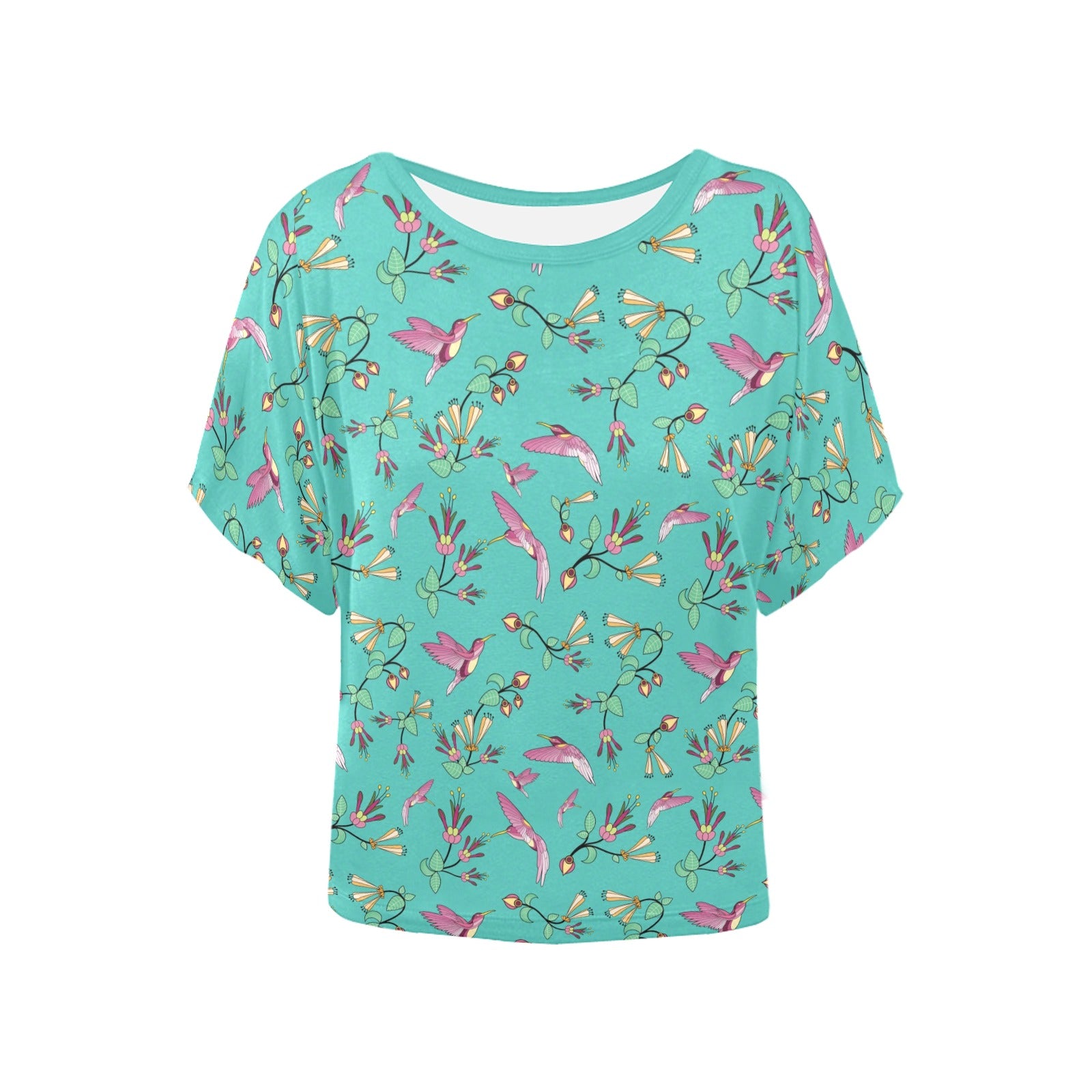 Swift Pastel Women's Batwing-Sleeved Blouse T shirt (Model T44) Women's Batwing-Sleeved Blouse T shirt (T44) e-joyer