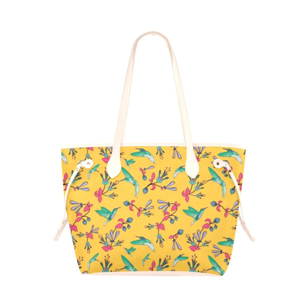 Swift Pastel Yellow Clover Canvas Tote Bag (Model 1661) Clover Canvas Tote Bag (1661) e-joyer