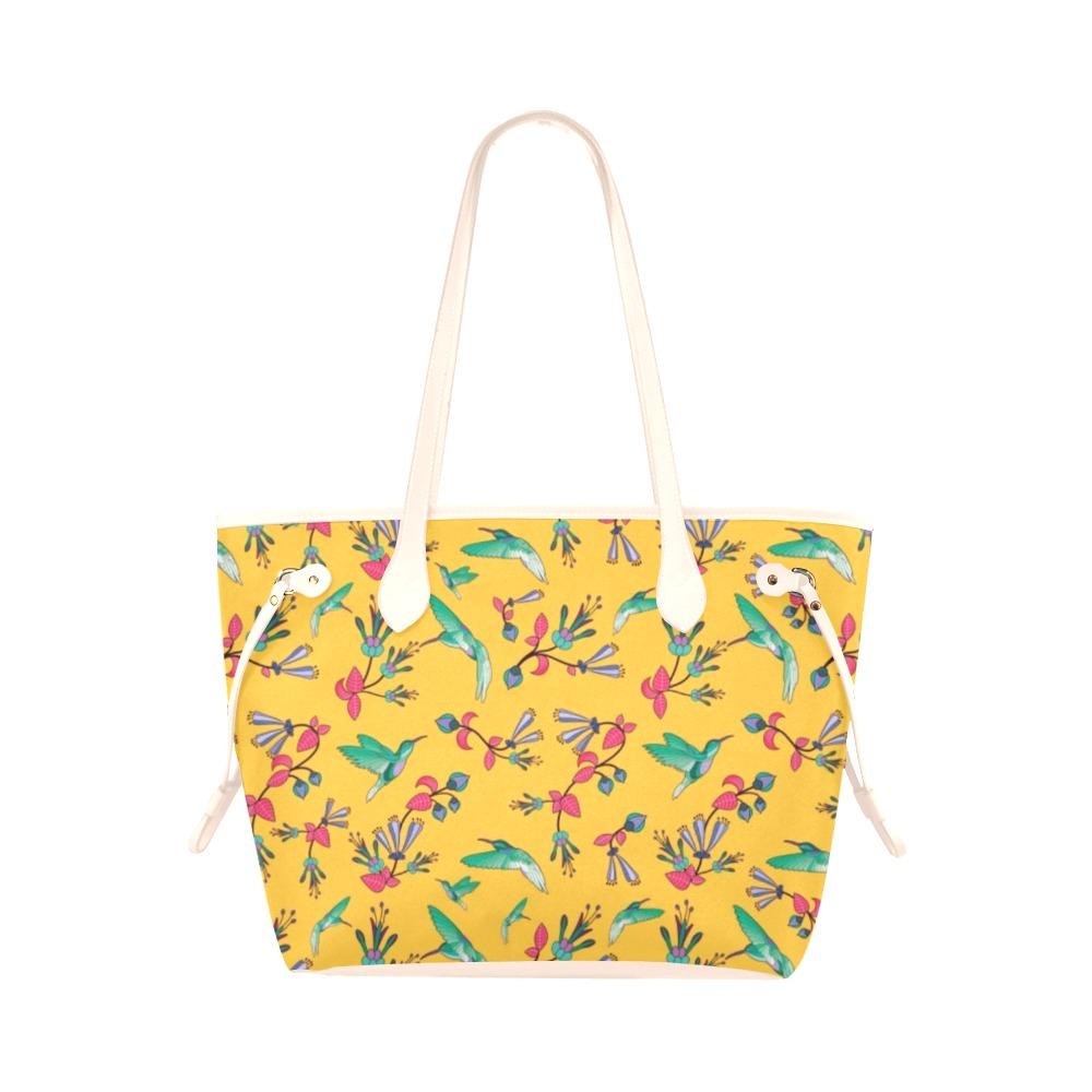 Swift Pastel Yellow Clover Canvas Tote Bag (Model 1661) Clover Canvas Tote Bag (1661) e-joyer