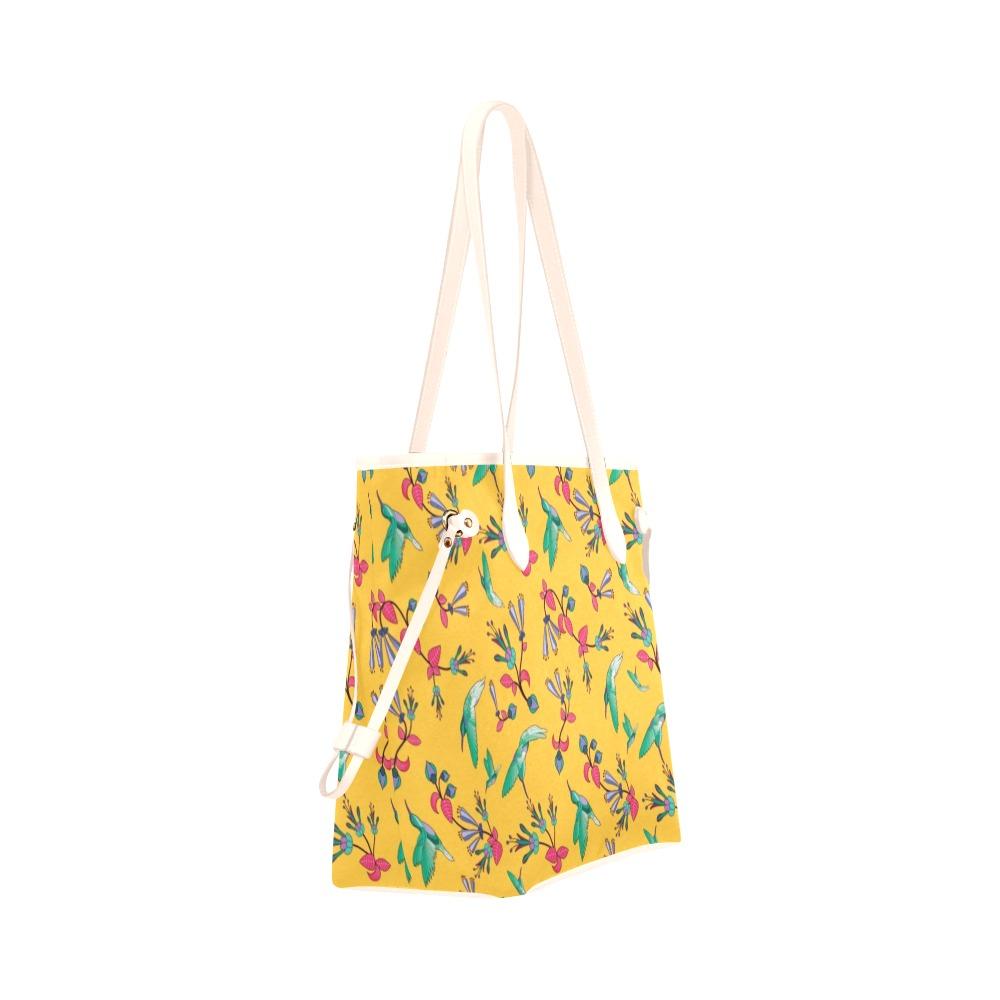 Swift Pastel Yellow Clover Canvas Tote Bag (Model 1661) Clover Canvas Tote Bag (1661) e-joyer