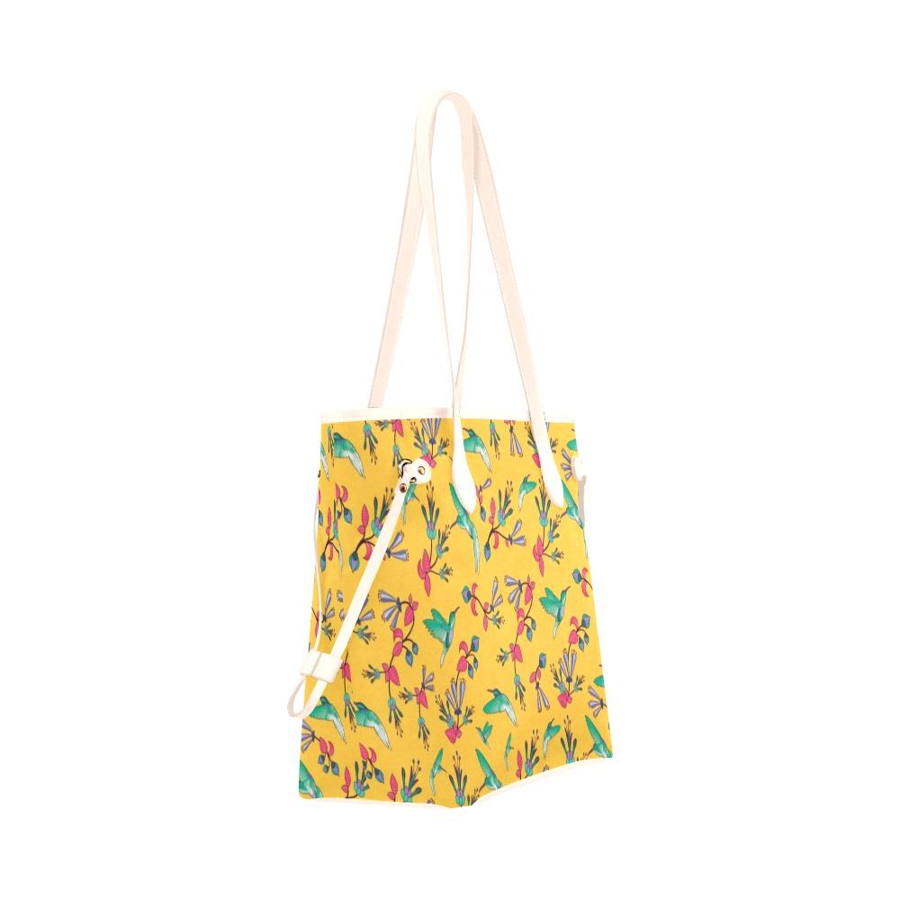 Swift Pastel Yellow Clover Canvas Tote Bag (Model 1661) Clover Canvas Tote Bag (1661) e-joyer
