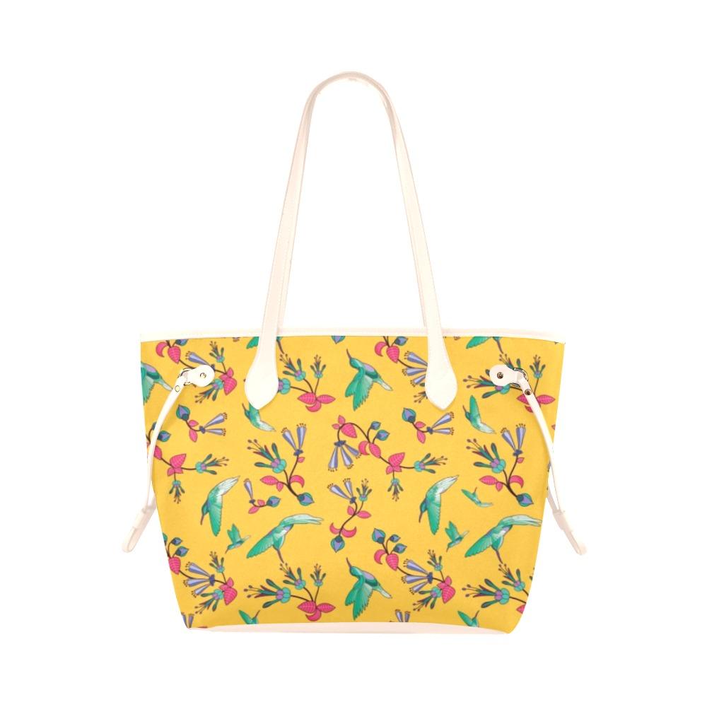 Swift Pastel Yellow Clover Canvas Tote Bag (Model 1661) Clover Canvas Tote Bag (1661) e-joyer