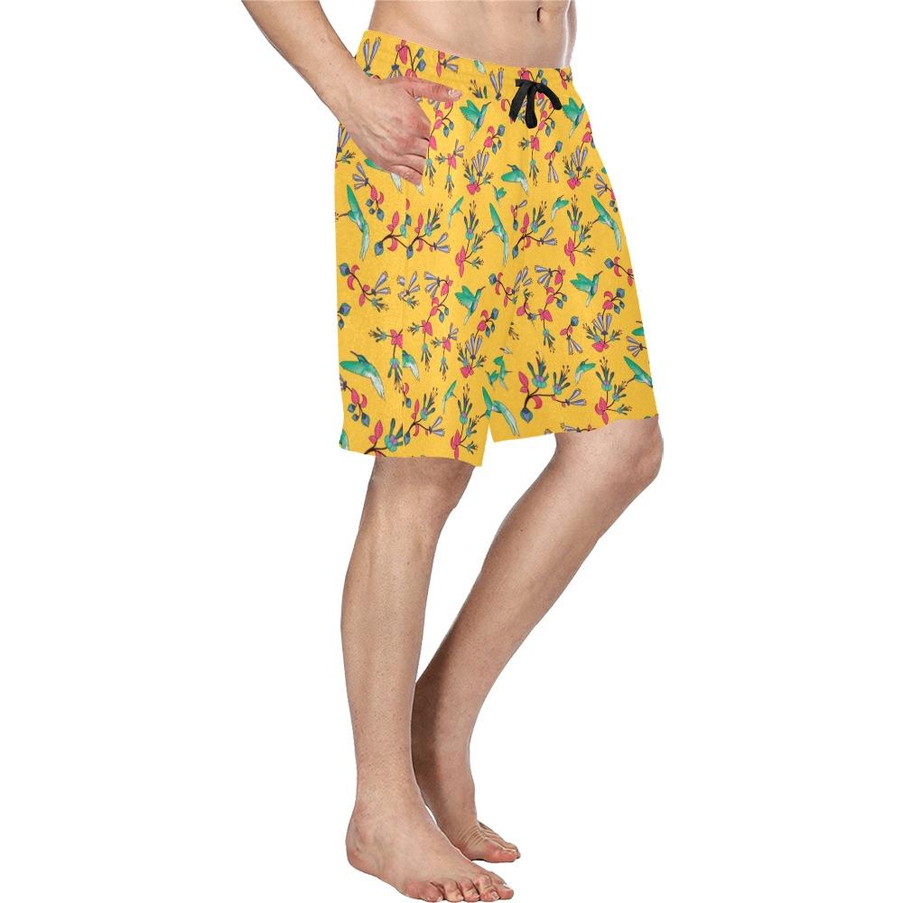 Swift Pastel Yellow Men's All Over Print Casual Shorts (Model L23) short e-joyer