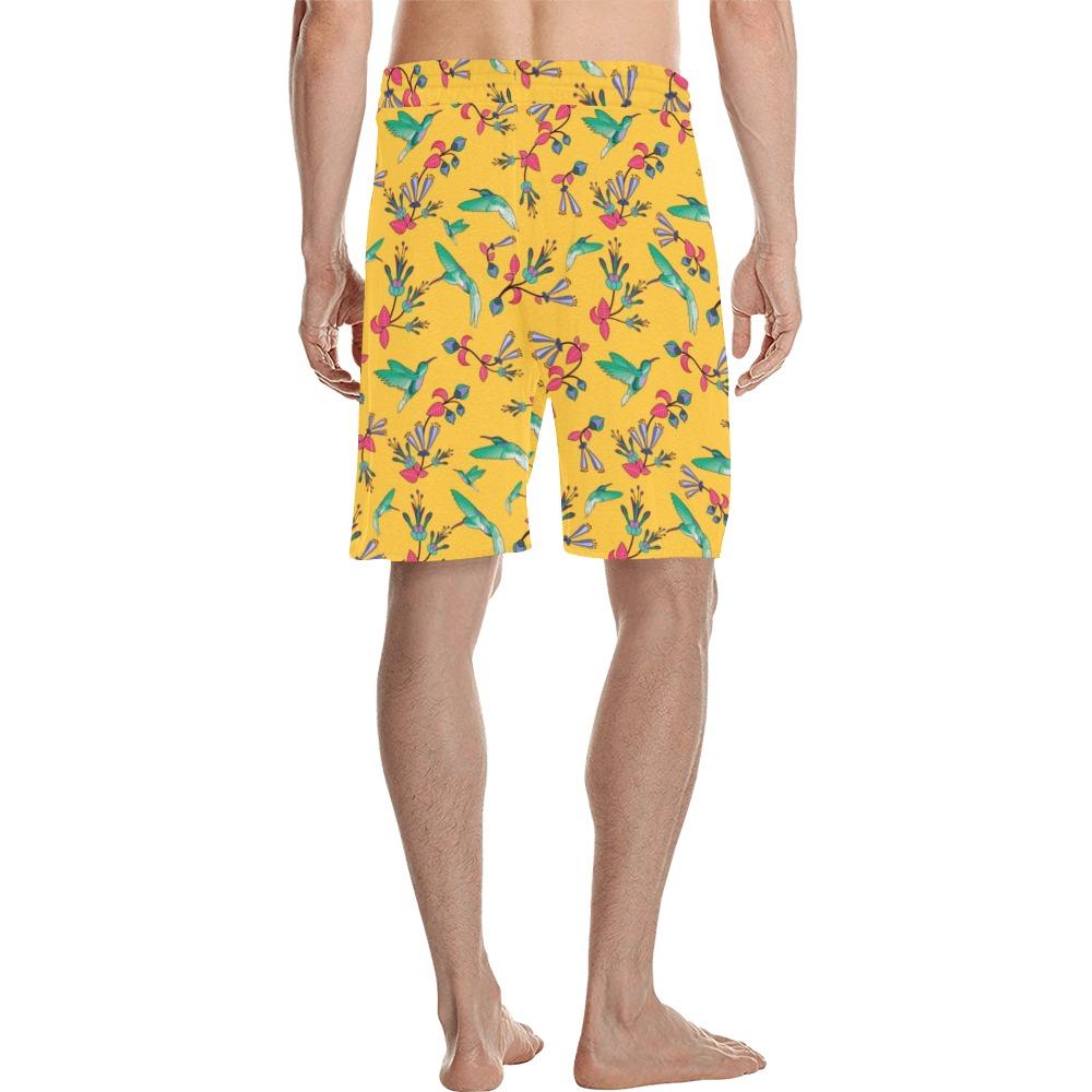 Swift Pastel Yellow Men's All Over Print Casual Shorts (Model L23) short e-joyer