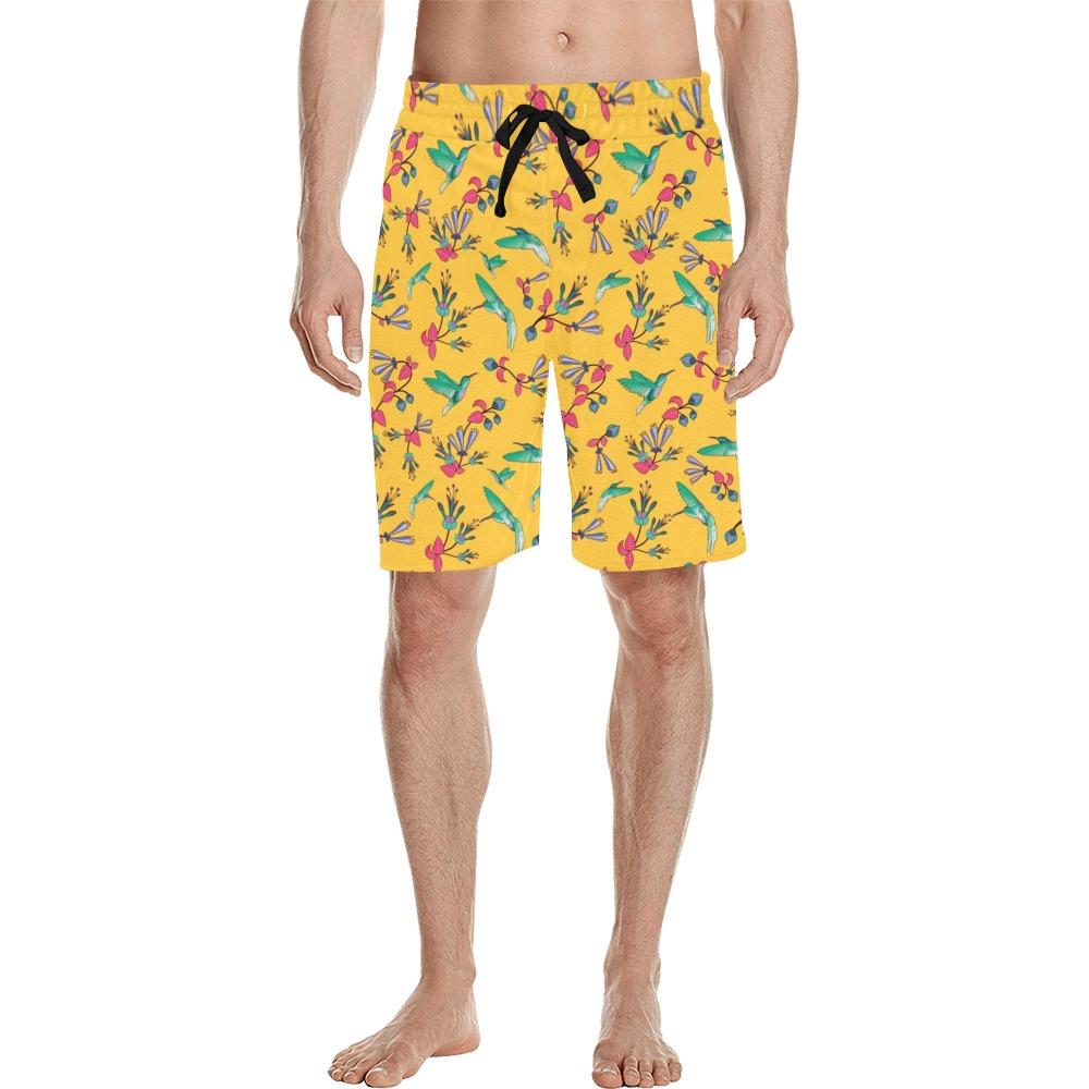 Swift Pastel Yellow Men's All Over Print Casual Shorts (Model L23) short e-joyer