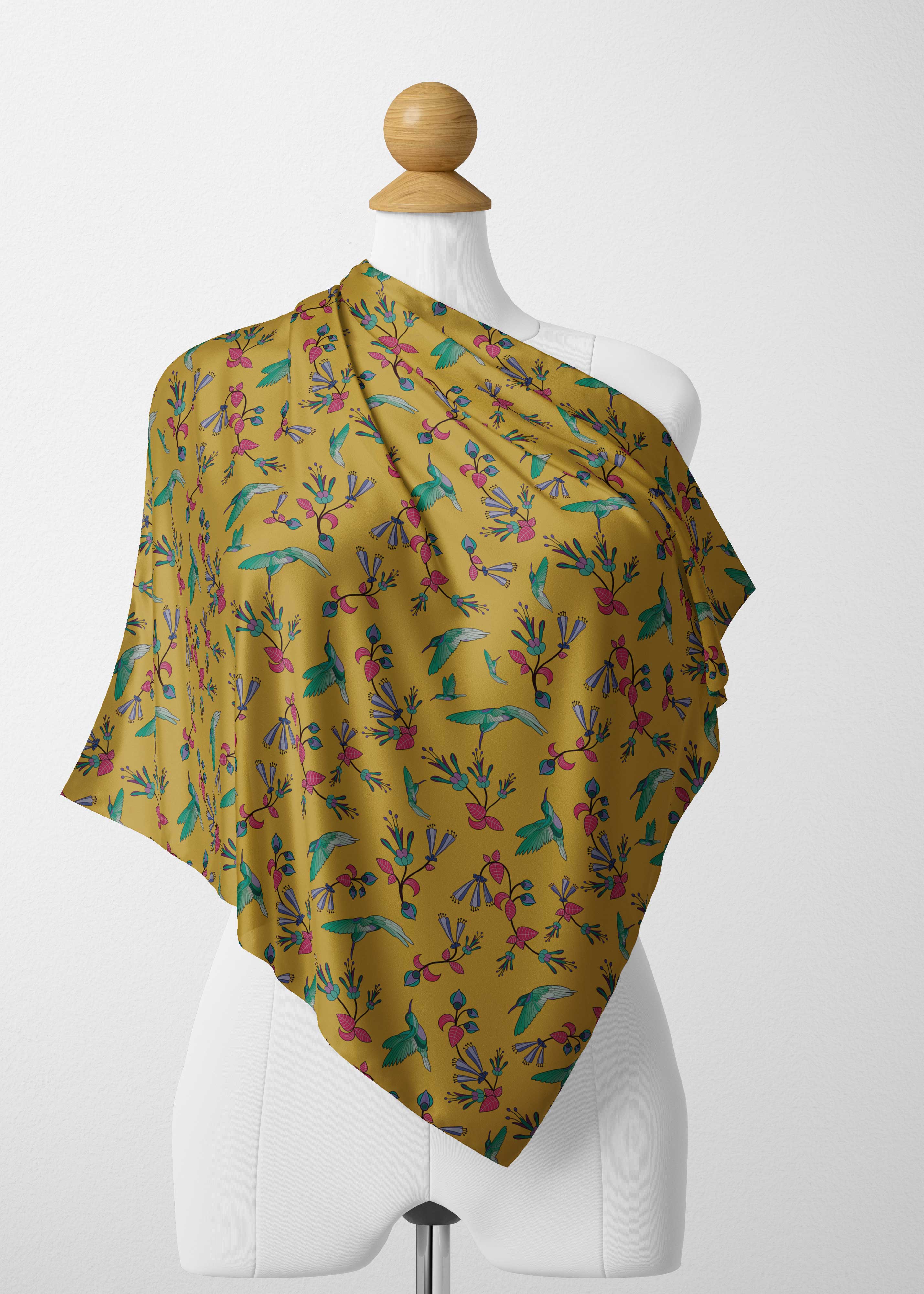 Swift Pastel Yellow Satin Shawl Scarf 49 Dzine