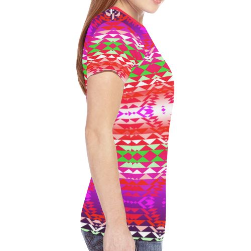 Taos Powwow 300 New All Over Print T-shirt for Women (Model T45) New All Over Print T-shirt for Women (T45) e-joyer