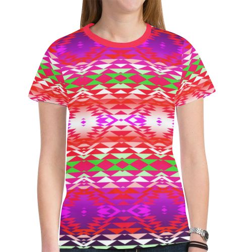 Taos Powwow 300 New All Over Print T-shirt for Women (Model T45) New All Over Print T-shirt for Women (T45) e-joyer