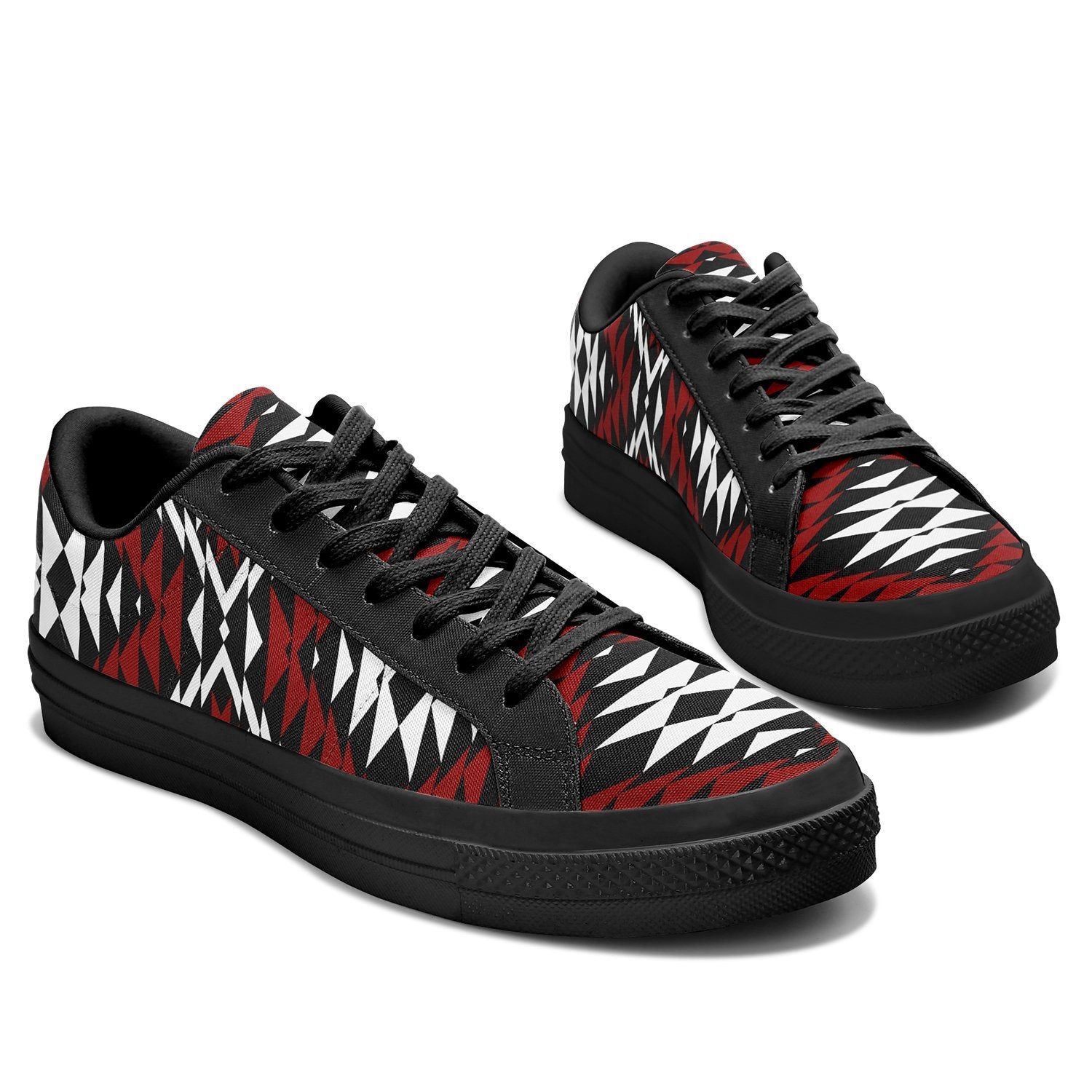 Taos Wool Aapisi Low Top Canvas Shoes Black Sole 49 Dzine
