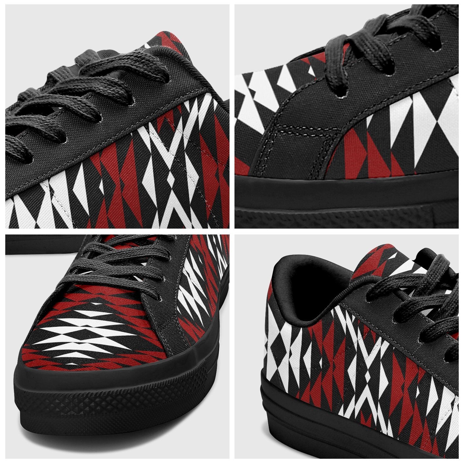 Taos Wool Aapisi Low Top Canvas Shoes Black Sole 49 Dzine