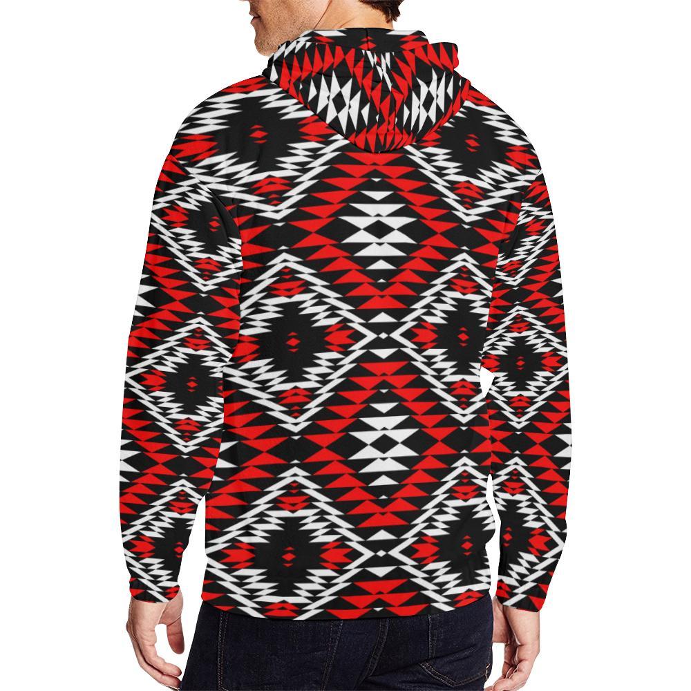 Taos Wool All Over Print Full Zip Hoodie for Men (Model H14) All Over Print Full Zip Hoodie for Men (H14) e-joyer 