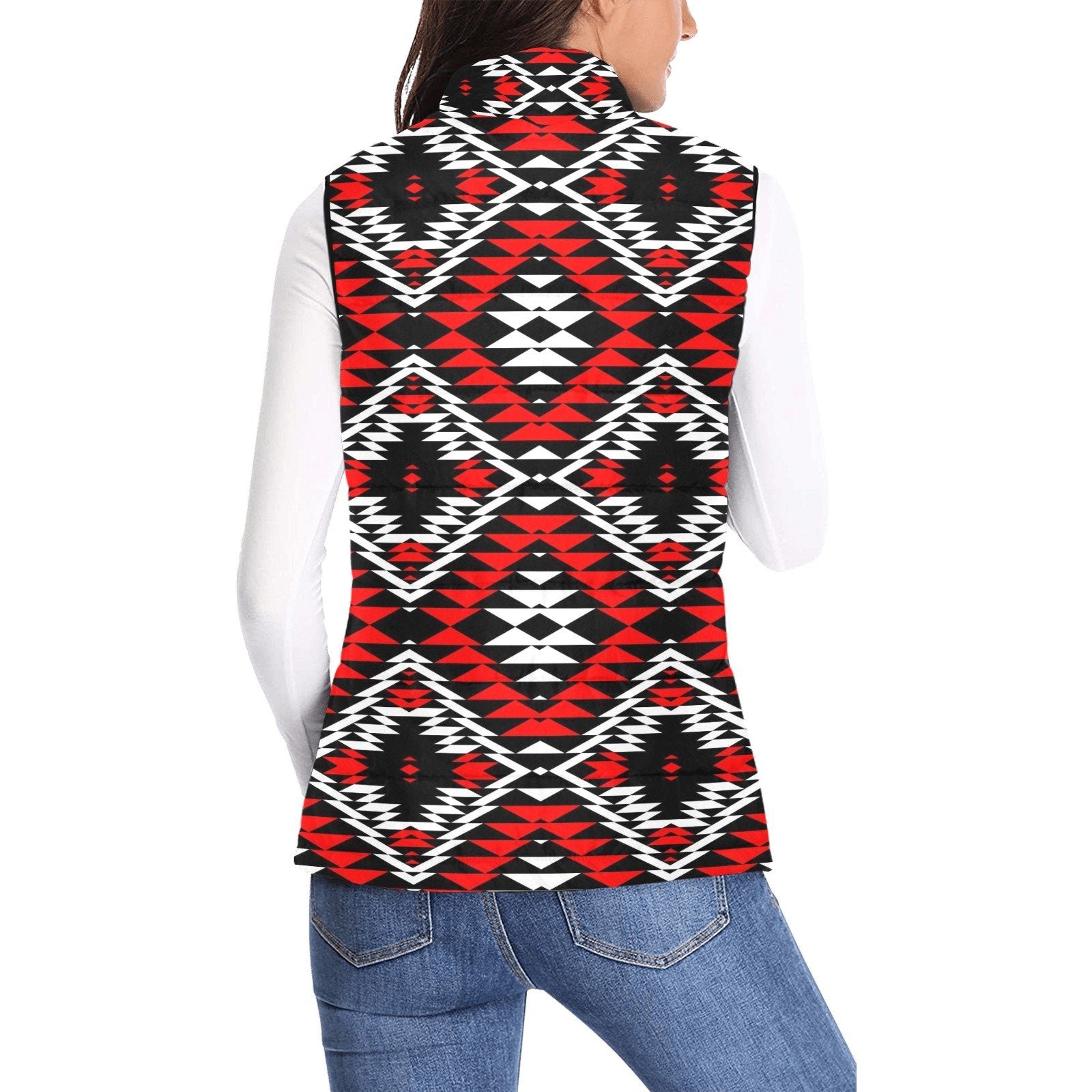 Taos Wool Bedding Set Women's Padded Vest Jacket (Model H44) Women's Padded Vest Jacket (H44) e-joyer