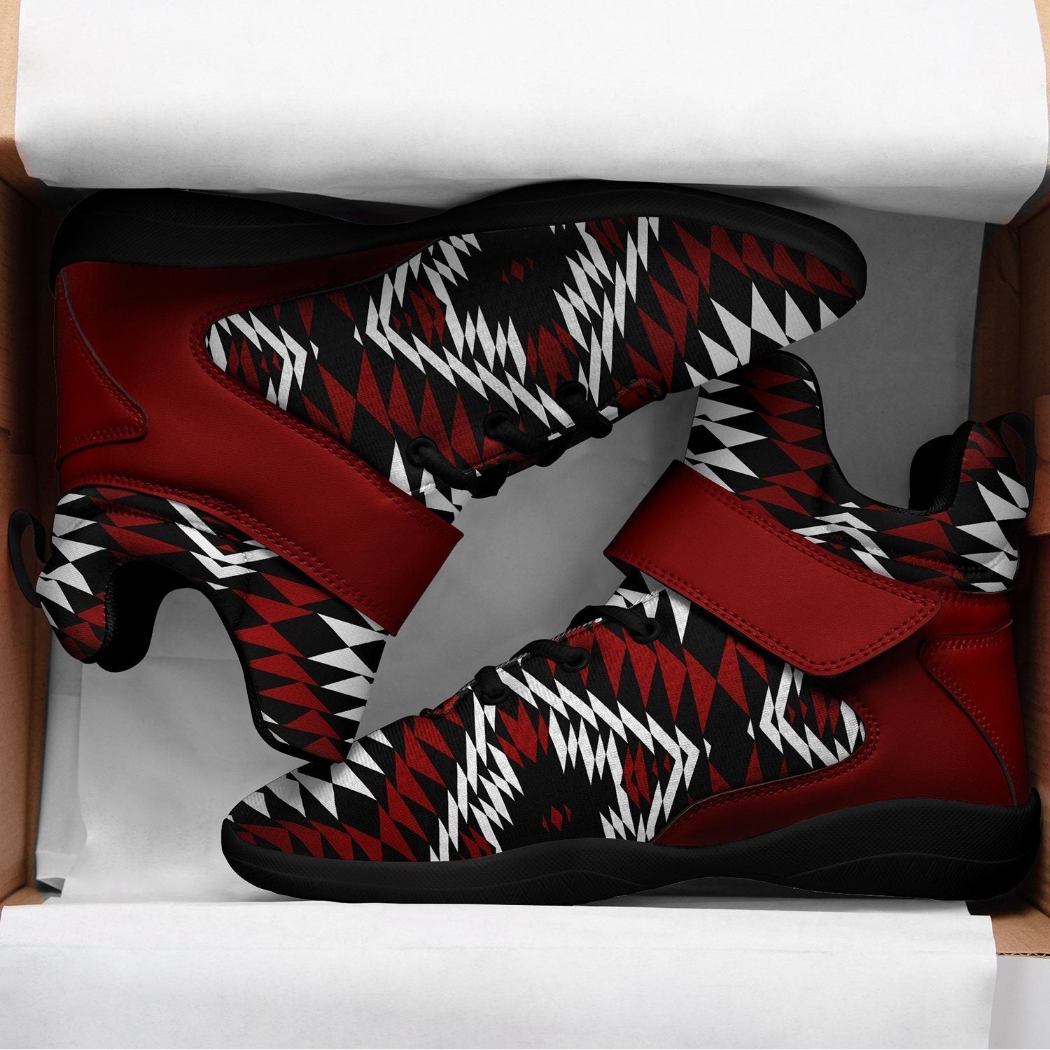 Taos Wool Ipottaa Basketball / Sport High Top Shoes - Black Sole 49 Dzine