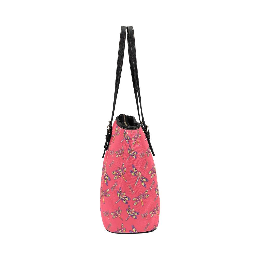 The Gathering Leather Tote Bag/Large (Model 1640) Leather Tote Bag (1640) e-joyer