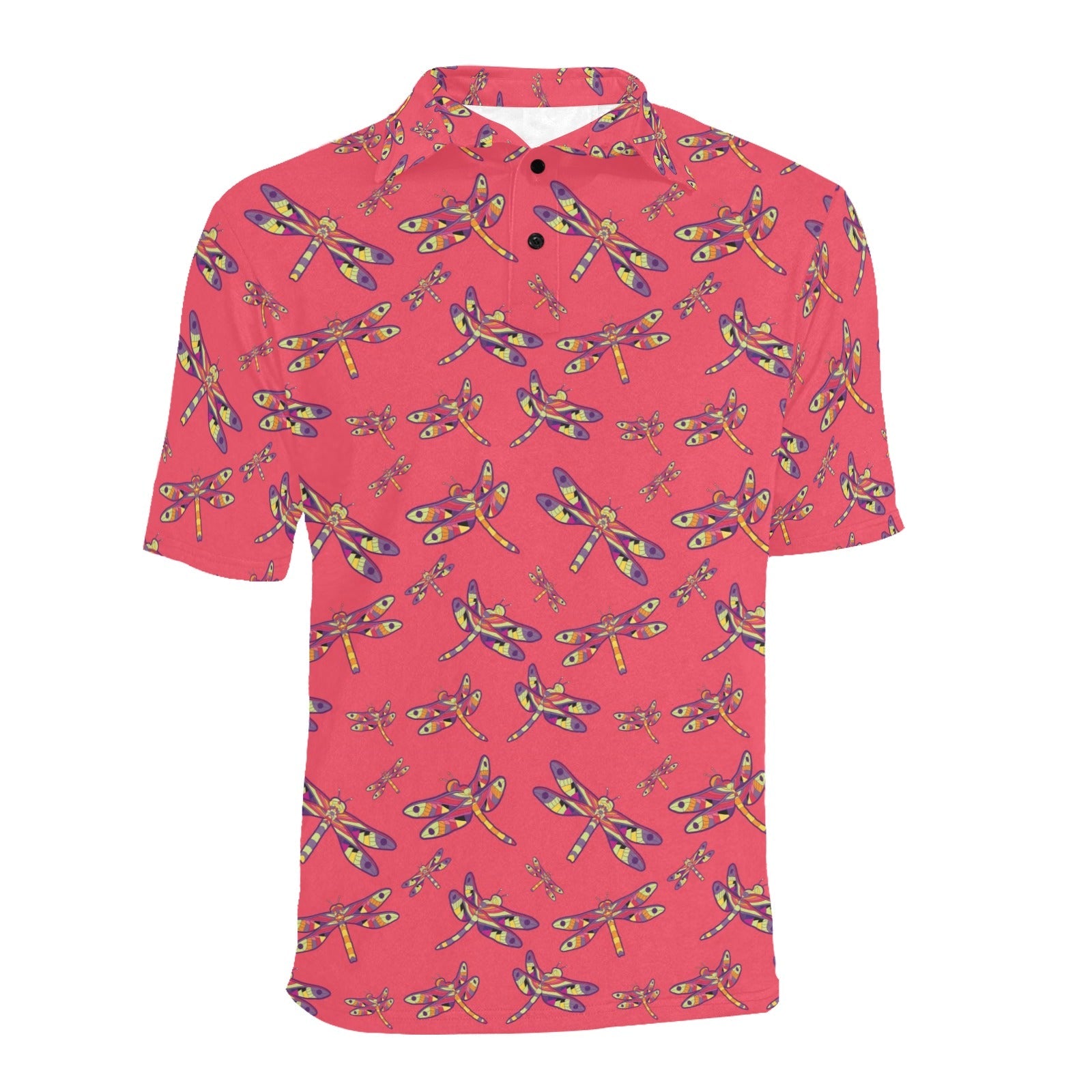 The Gathering Men's All Over Print Polo Shirt (Model T55) Men's Polo Shirt (Model T55) e-joyer
