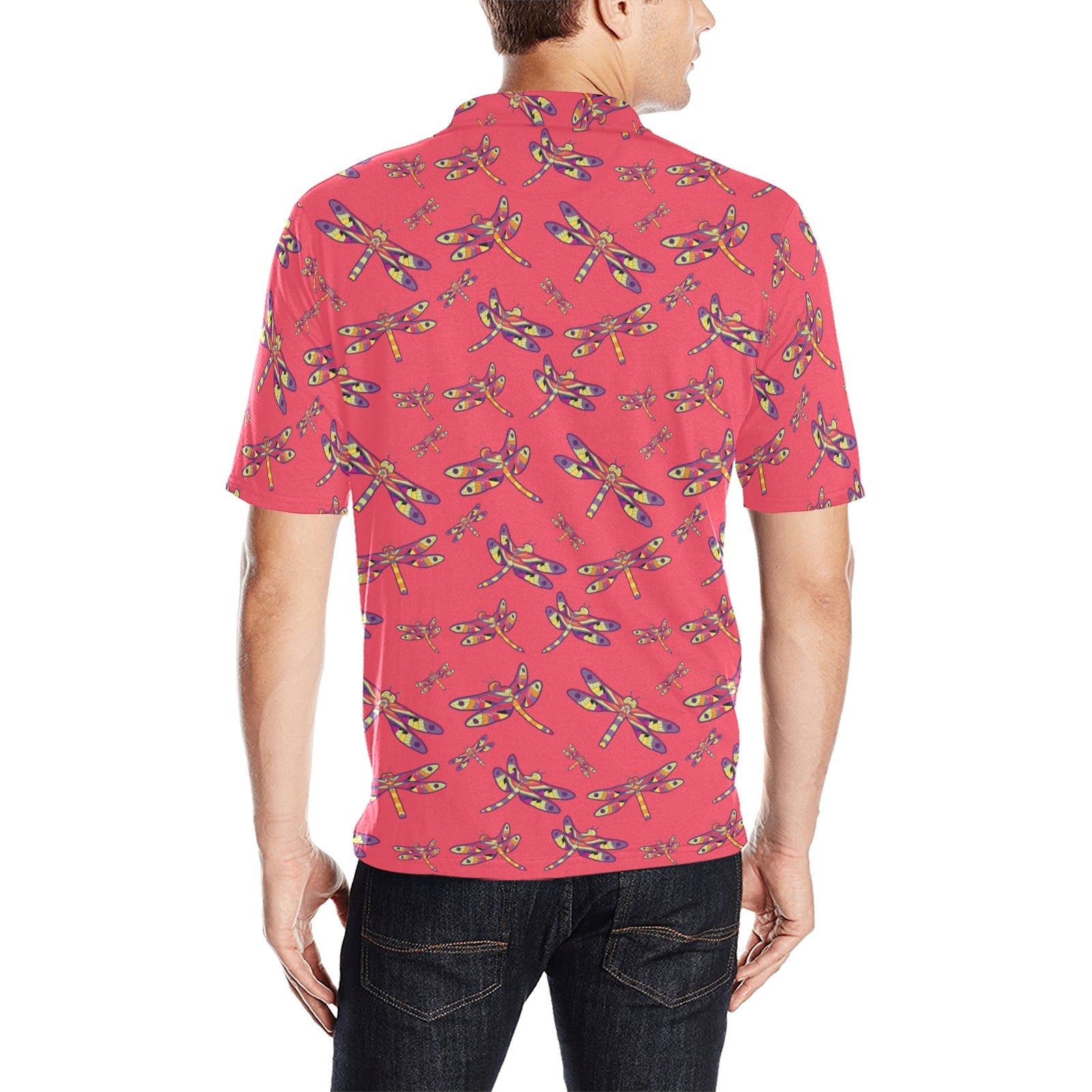The Gathering Men's All Over Print Polo Shirt (Model T55) Men's Polo Shirt (Model T55) e-joyer