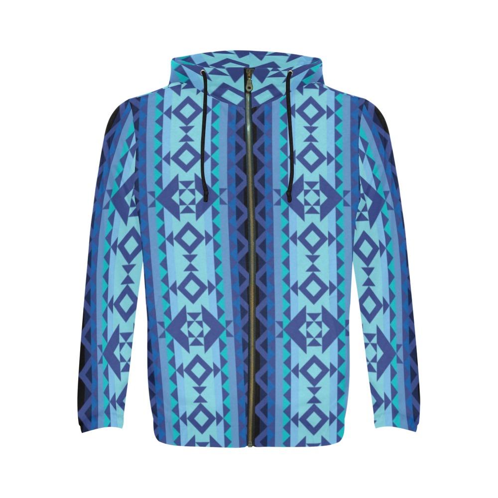 Tipi All Over Print Full Zip Hoodie for Men (Model H14) All Over Print Full Zip Hoodie for Men (H14) e-joyer
