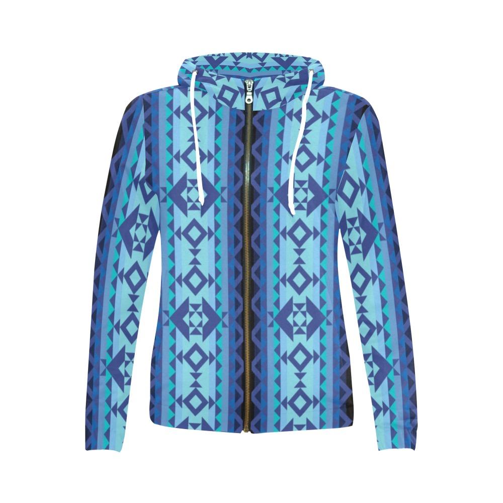 Tipi All Over Print Full Zip Hoodie for Women (Model H14) All Over Print Full Zip Hoodie for Women (H14) e-joyer