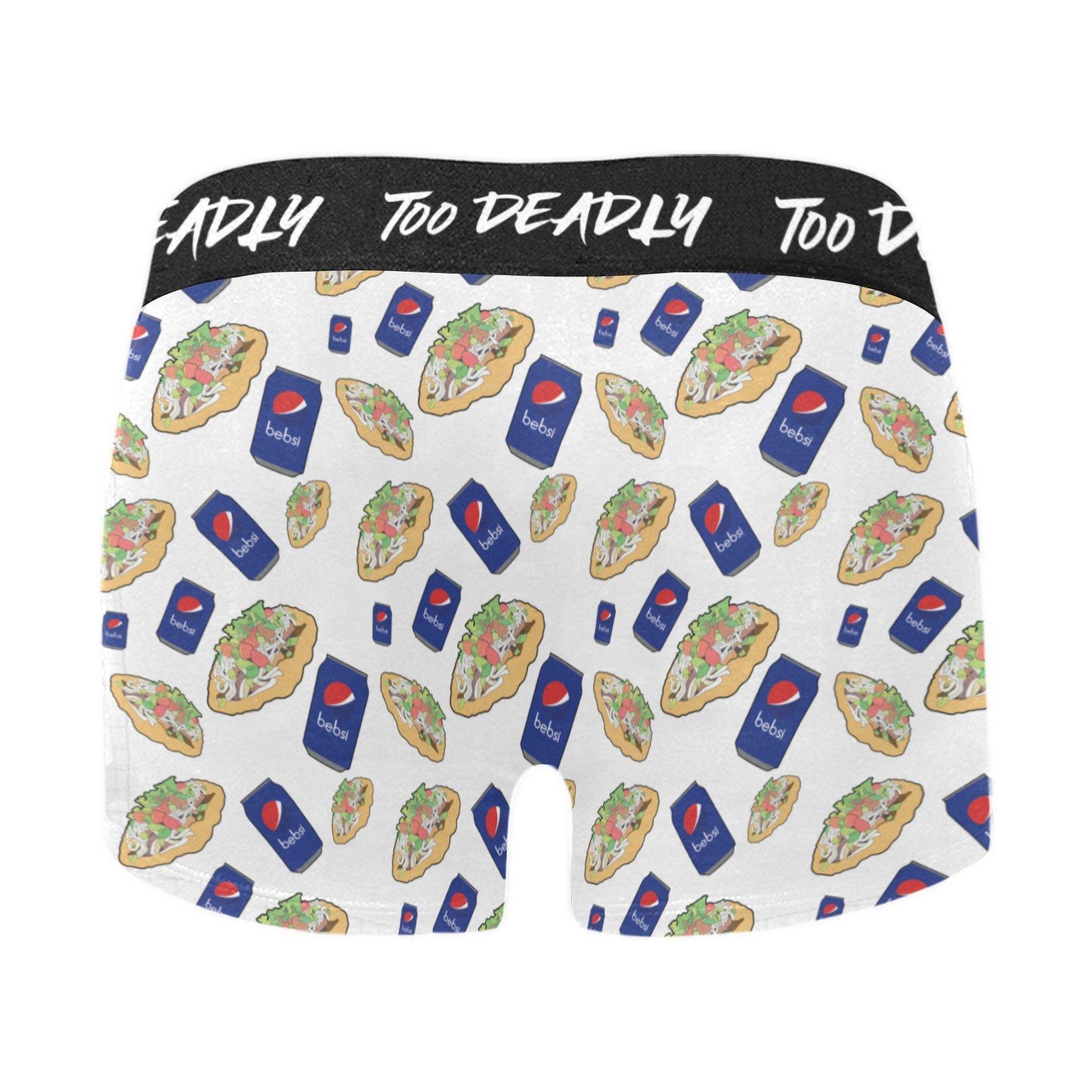 Too Deadly Bepsi Taco Men's Boxer Briefs w/ Custom Waistband (Merged Design) (Model L10) Men's Briefs-Custom Waistband (Merged Design) e-joyer