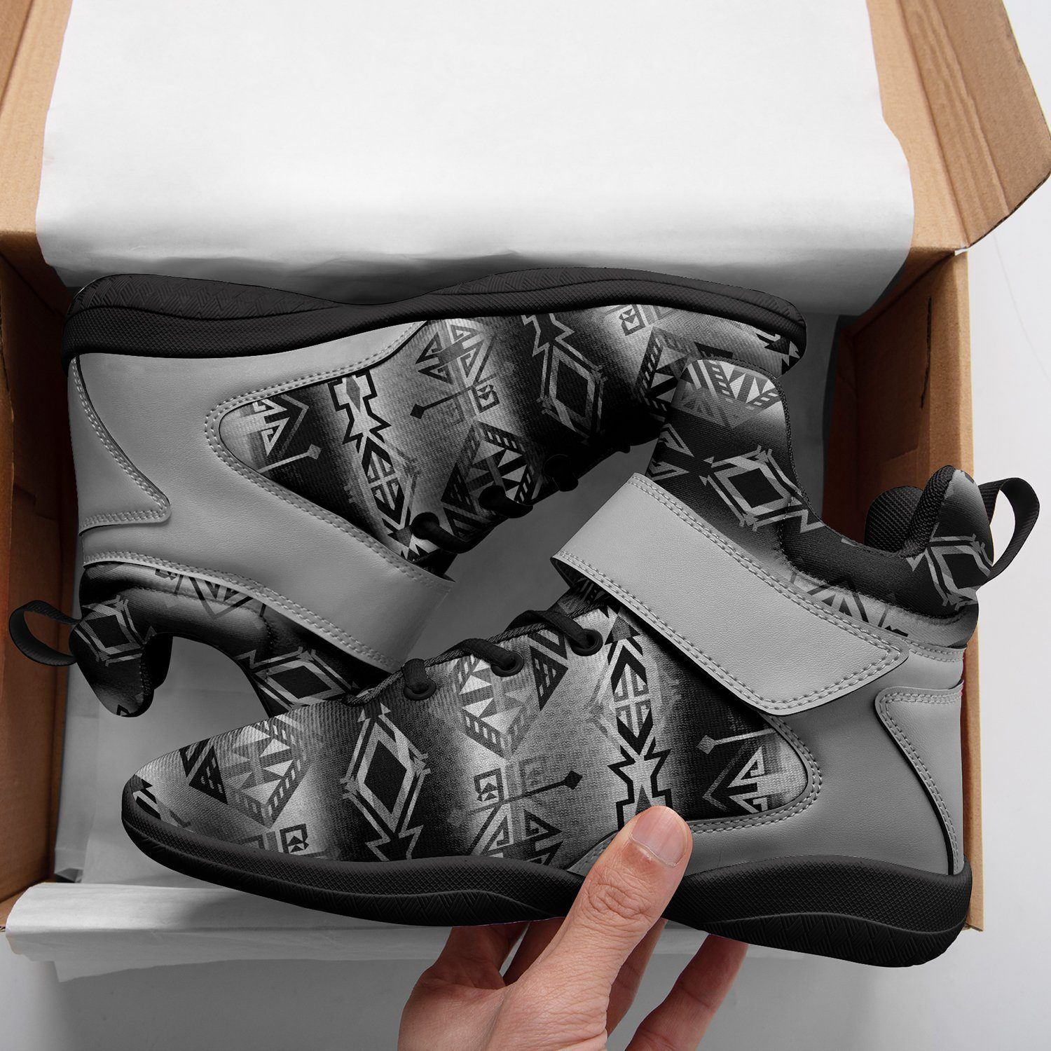 Trade Route Cave Ipottaa Basketball / Sport High Top Shoes - Black Sole 49 Dzine