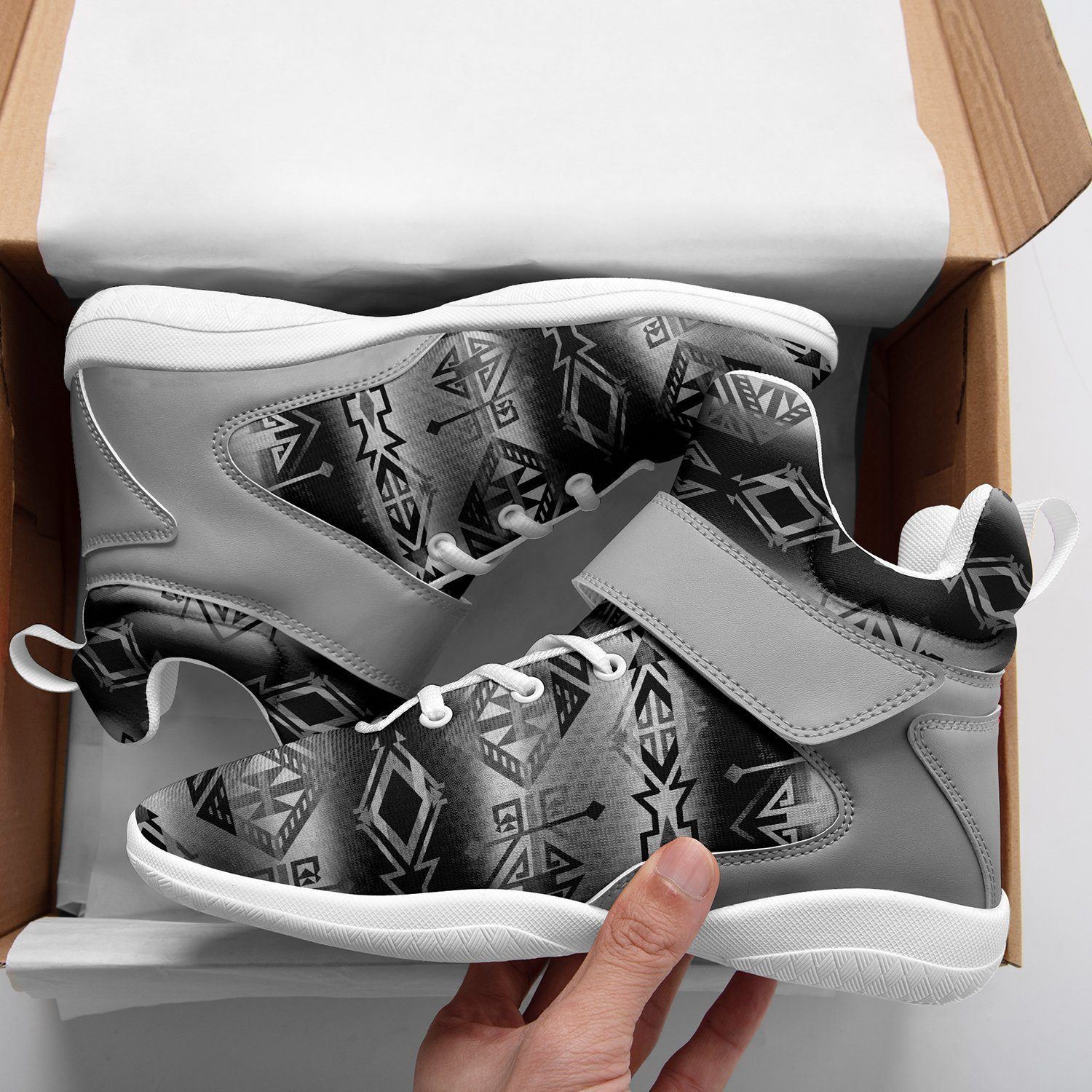 Trade Route Cave Ipottaa Basketball / Sport High Top Shoes - White Sole 49 Dzine
