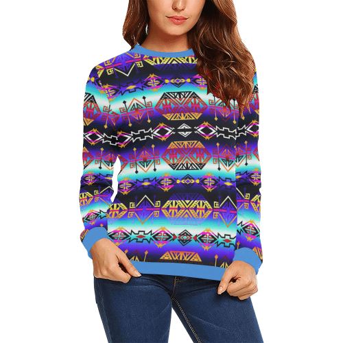 Trade Route Master All Over Print Crewneck Sweatshirt for Women (Model H18) Crewneck Sweatshirt for Women (H18) e-joyer