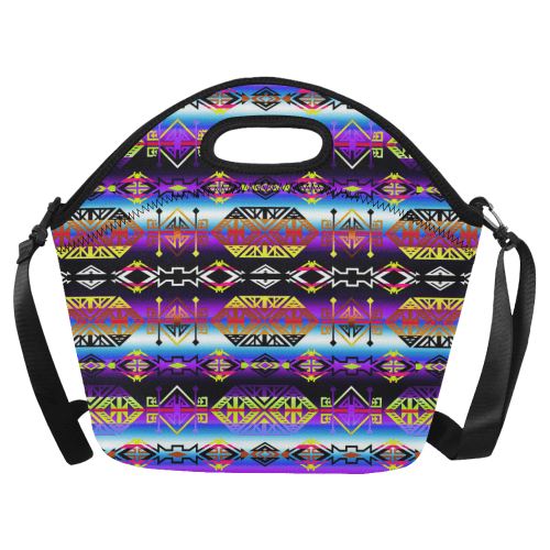 Trade Route West Neoprene Lunch Bag/Large (Model 1669) Neoprene Lunch Bag/Large (1669) e-joyer
