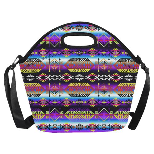Trade Route West Neoprene Lunch Bag/Large (Model 1669) Neoprene Lunch Bag/Large (1669) e-joyer