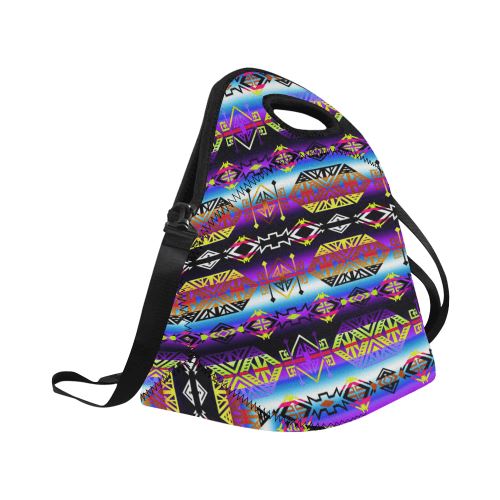 Trade Route West Neoprene Lunch Bag/Large (Model 1669) Neoprene Lunch Bag/Large (1669) e-joyer