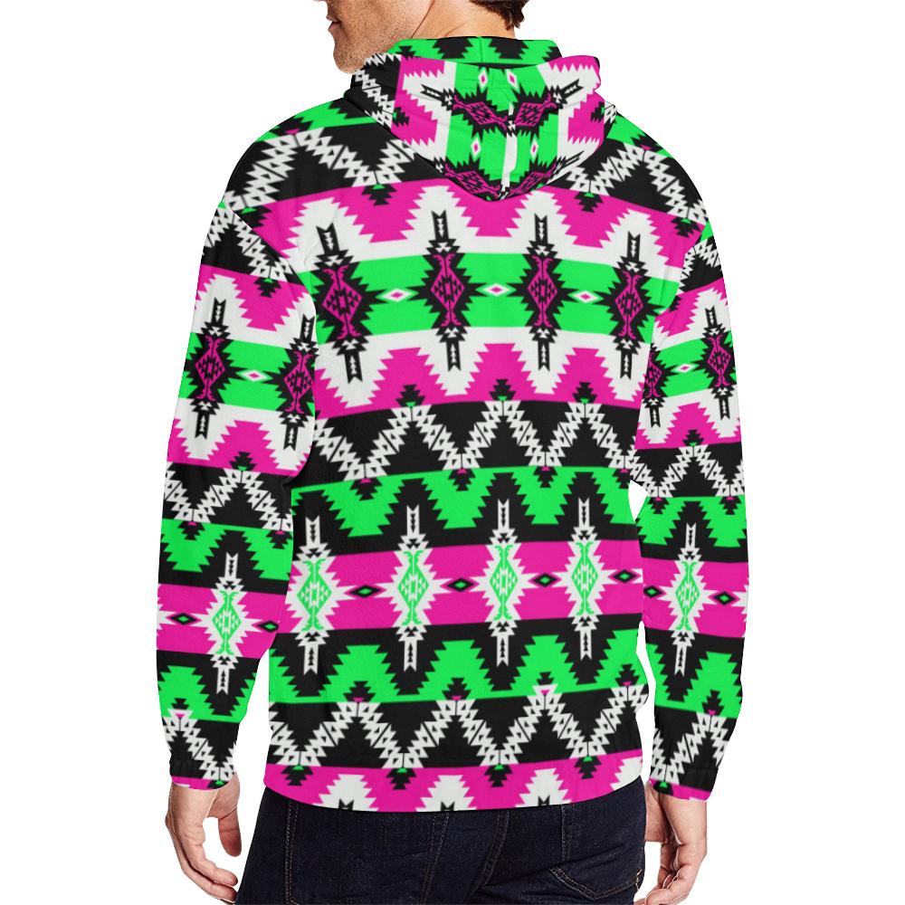 Two Spirit Ceremony All Over Print Full Zip Hoodie for Men (Model H14) All Over Print Full Zip Hoodie for Men (H14) e-joyer