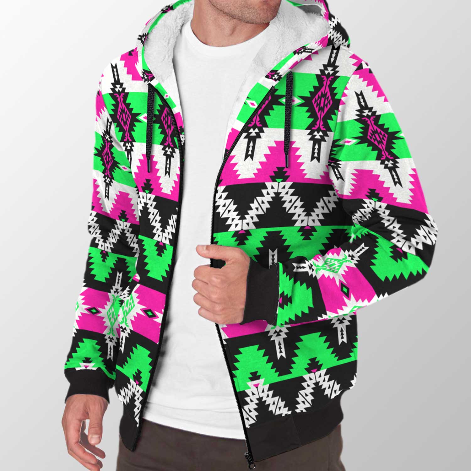 Two Spirit Ceremony Sherpa Hoodie 49 Dzine