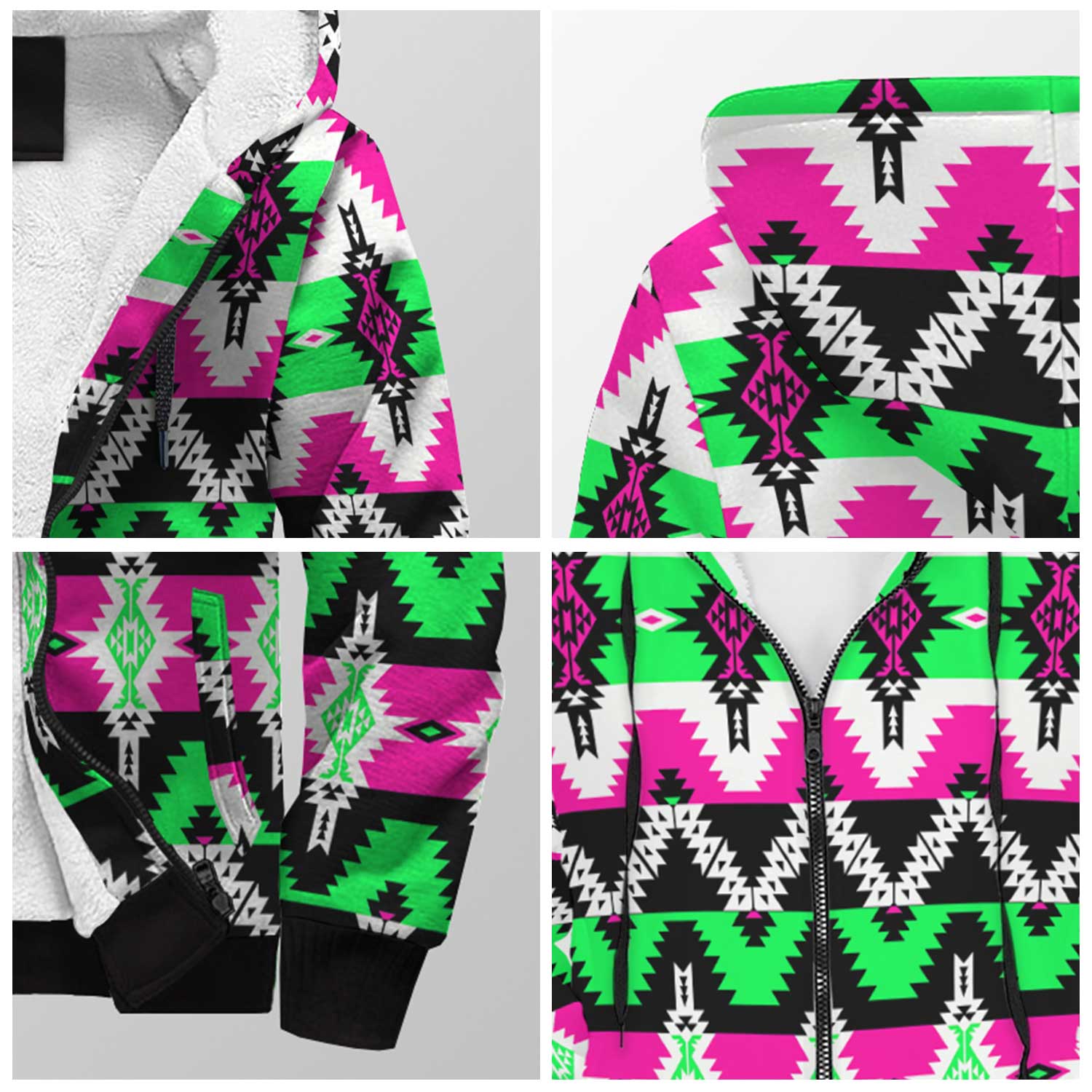 Two Spirit Ceremony Sherpa Hoodie 49 Dzine