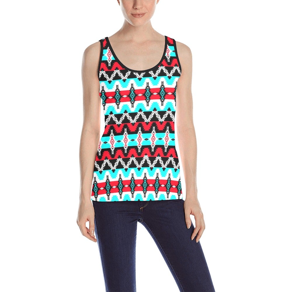 Two Spirit Dance All Over Print Tank Top for Women (Model T43) All Over Print Tank Top for Women (T43) e-joyer