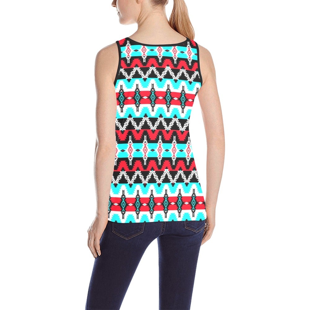 Two Spirit Dance All Over Print Tank Top for Women (Model T43) All Over Print Tank Top for Women (T43) e-joyer