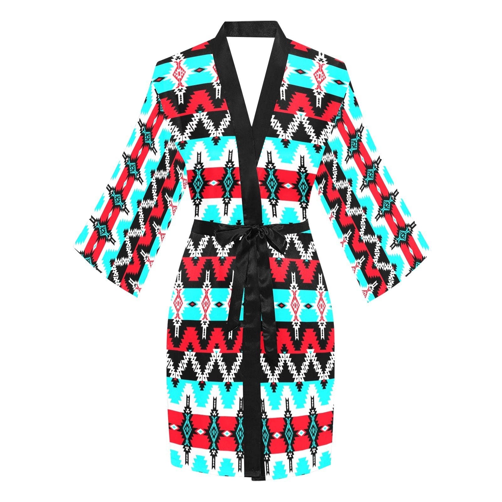 Two Spirit Dance Long Sleeve Kimono Robe Long Sleeve Kimono Robe e-joyer 