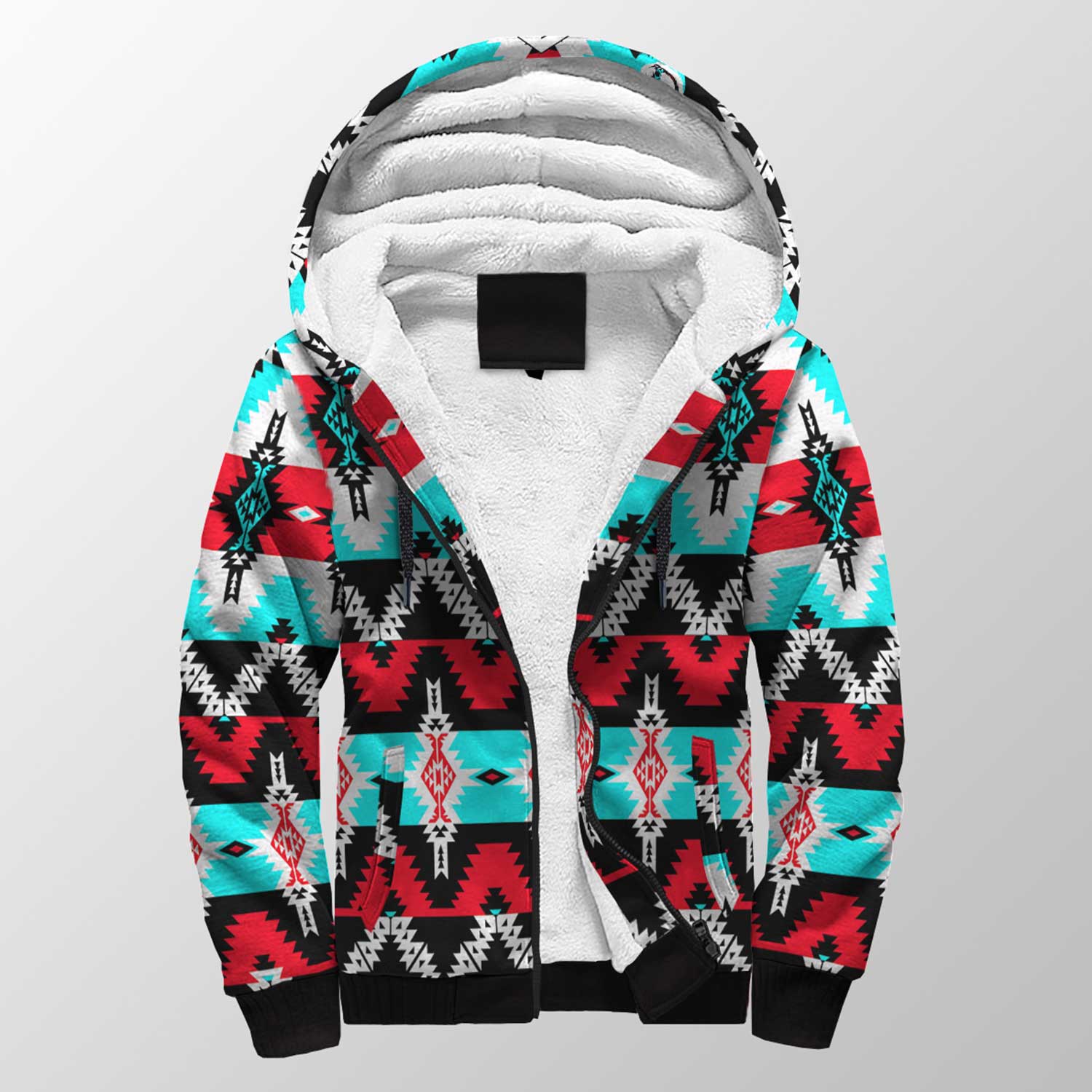 Two Spirit Dance Sherpa Hoodie 49 Dzine