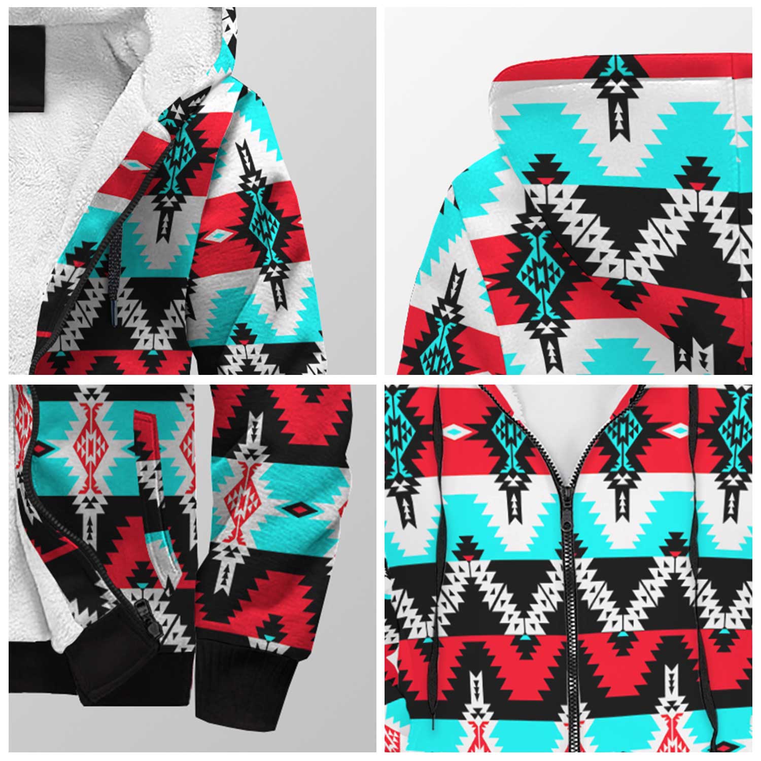Two Spirit Dance Sherpa Hoodie 49 Dzine