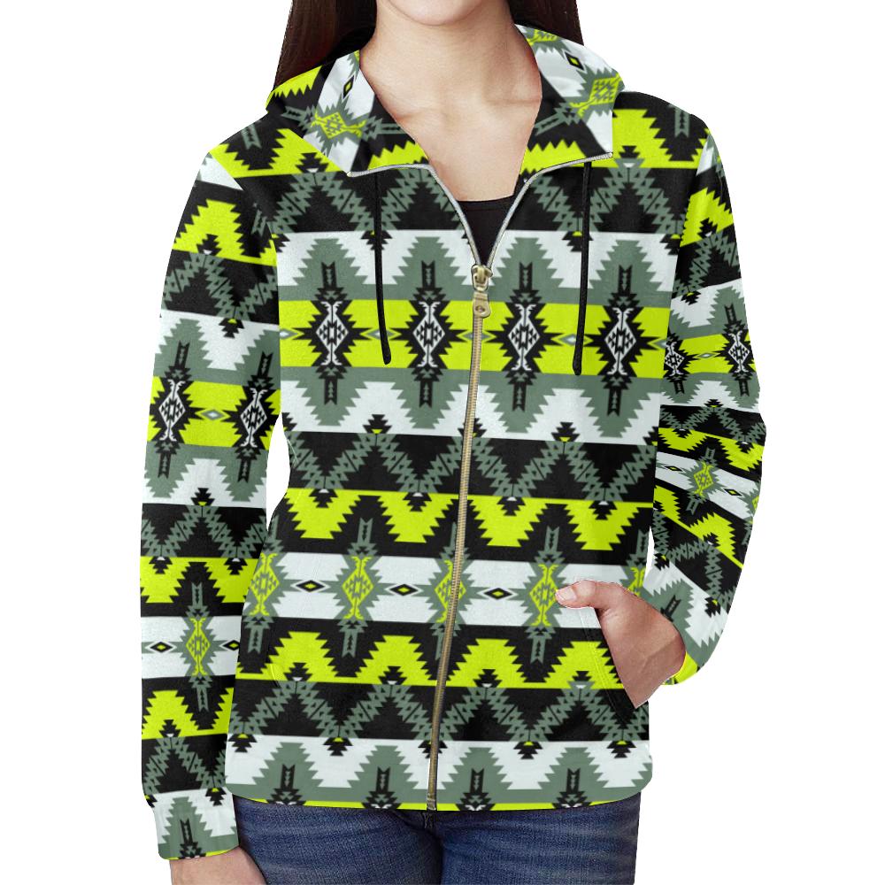Two Spirit Medicine All Over Print Full Zip Hoodie for Women (Model H14) All Over Print Full Zip Hoodie for Women (H14) e-joyer