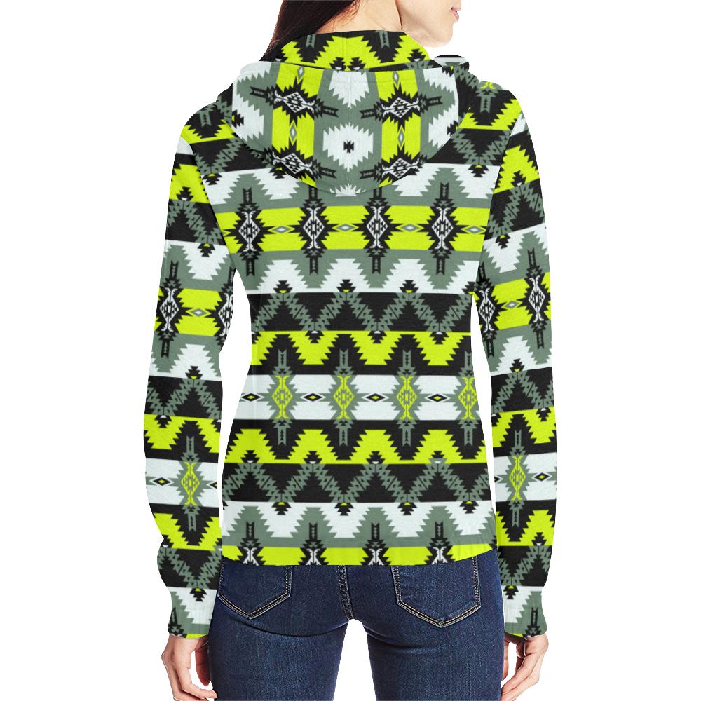 Two Spirit Medicine All Over Print Full Zip Hoodie for Women (Model H14) All Over Print Full Zip Hoodie for Women (H14) e-joyer